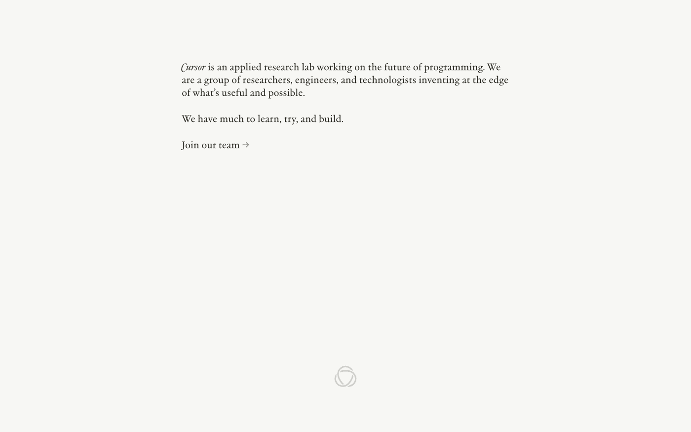 Cursor manifesto