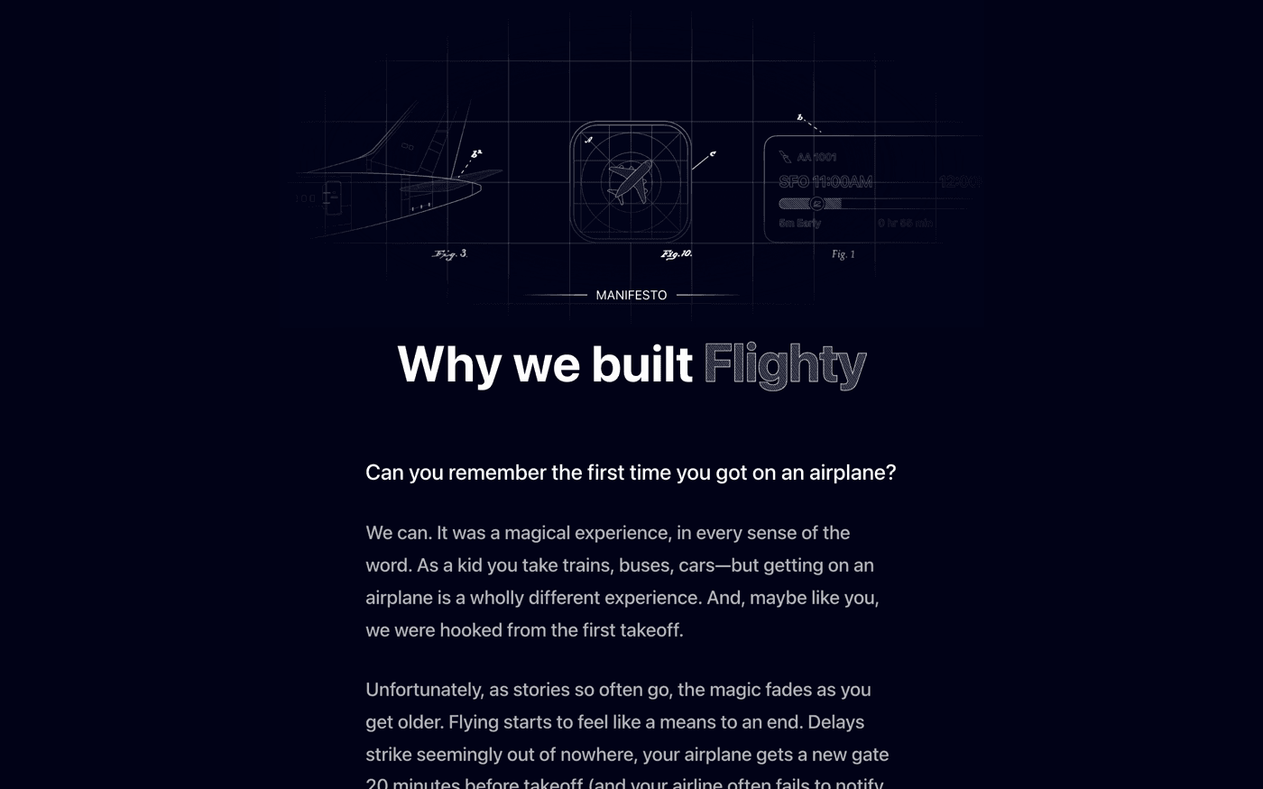 Flighty manifesto
