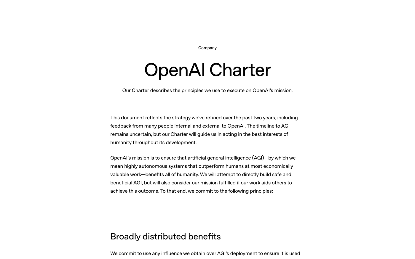 OpenAI manifesto
